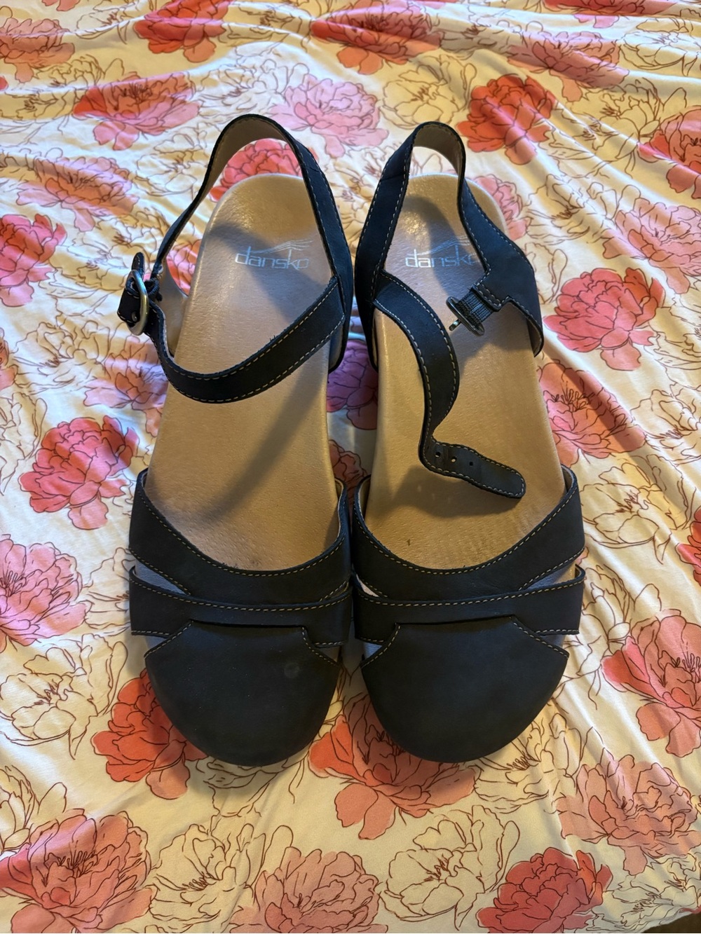 Dansko Black Women's Mary Jane Sandals